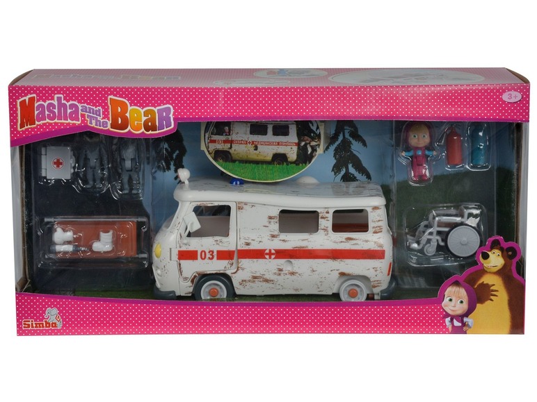 Masha en de beer ambulance speelset