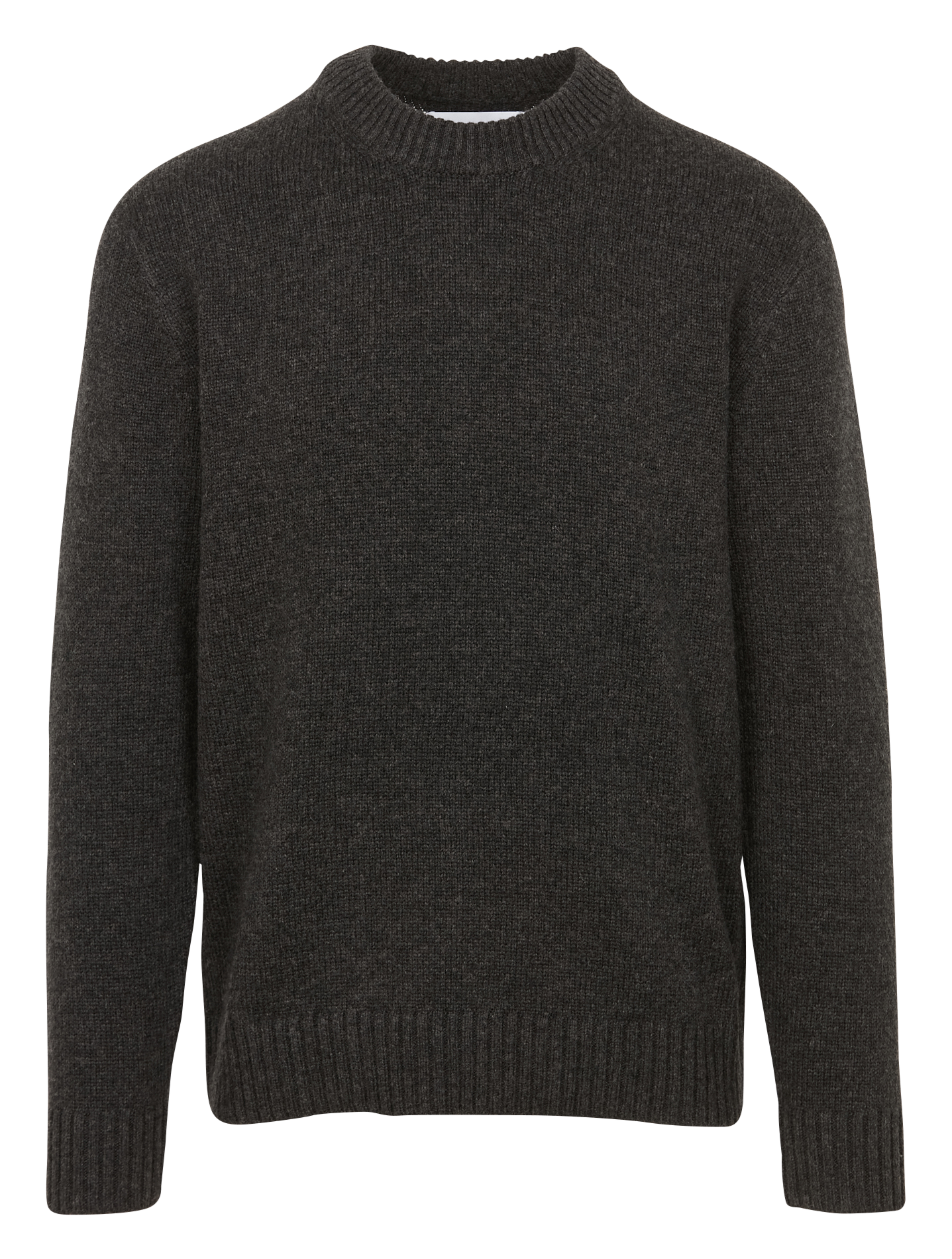 ELIET - Pull col rond regular-fit en laine mélangée| Gris