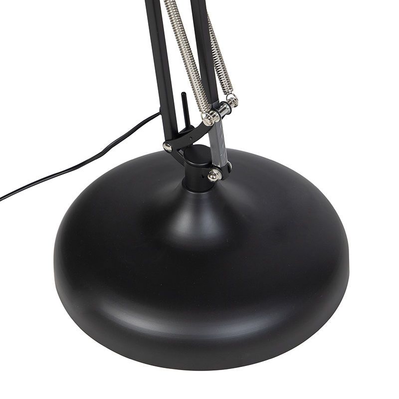 Industriële vloerlamp zwart verstelbaar - Hobby