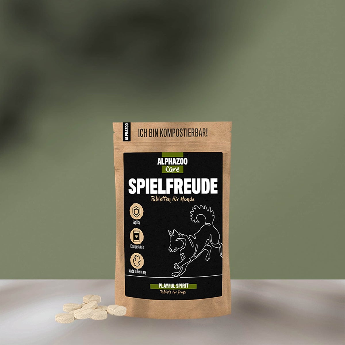 ALPHAZOO Playful Joy Tabletten 75g voor Honden | Tabletten voor Oefening en Behendigheid