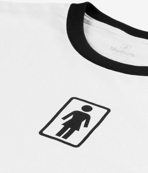 Girl OG Ringer T-Shirt (black white)