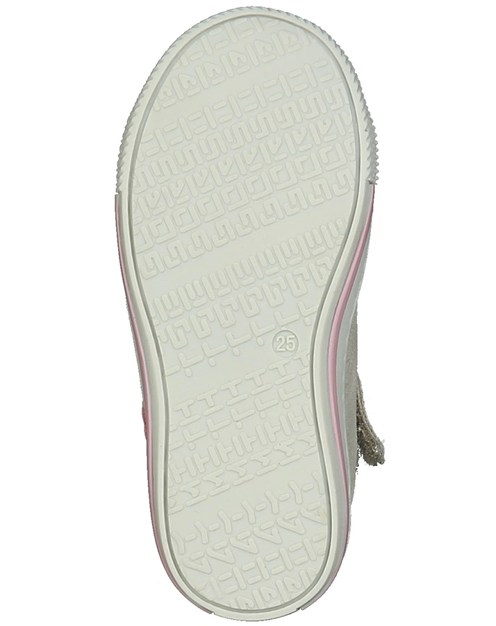 Schnür-Halbschuhe BEBA in hellgrau/rosa