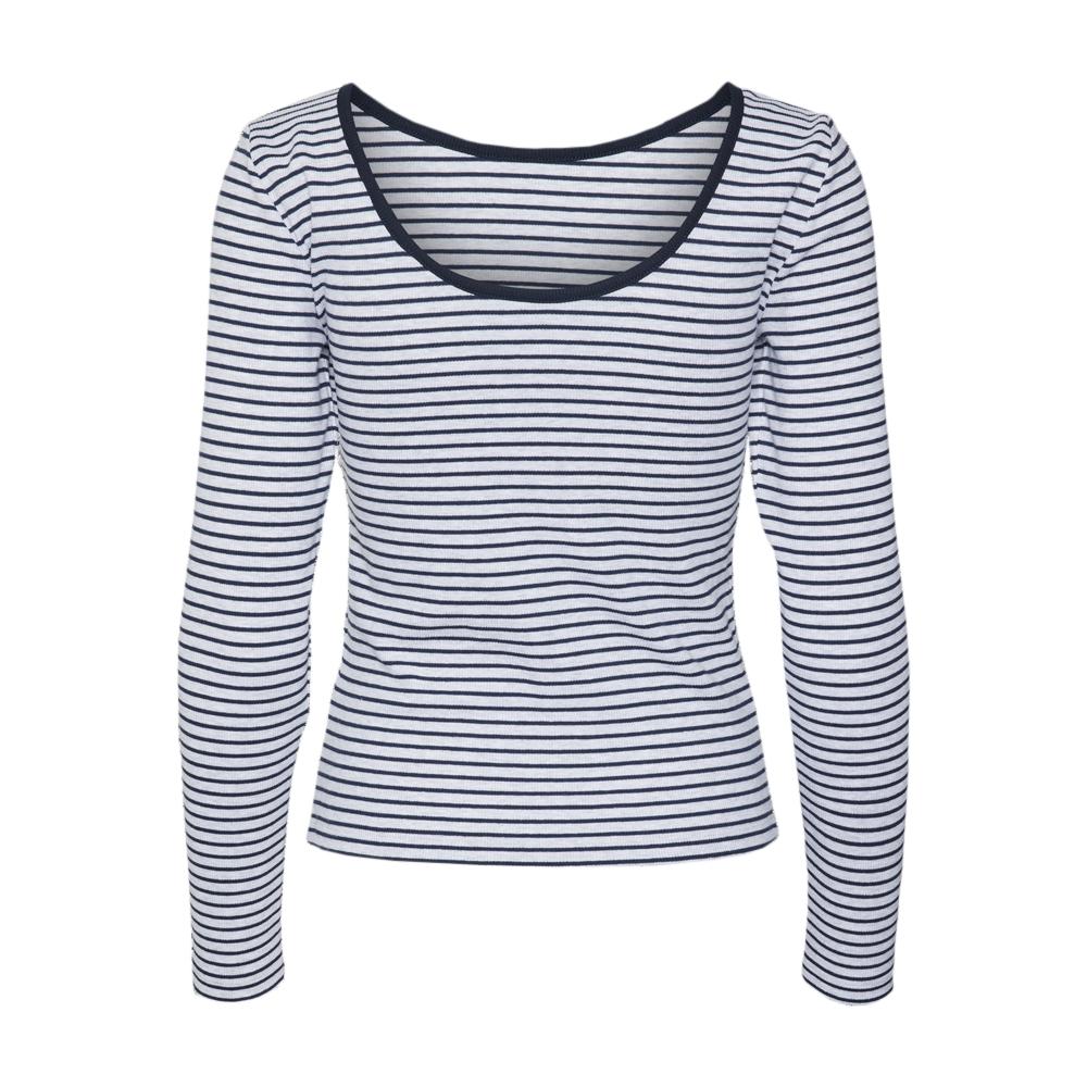 Vero Moda Top Gris/Marine à rayures Femme Vero Moda Chloe