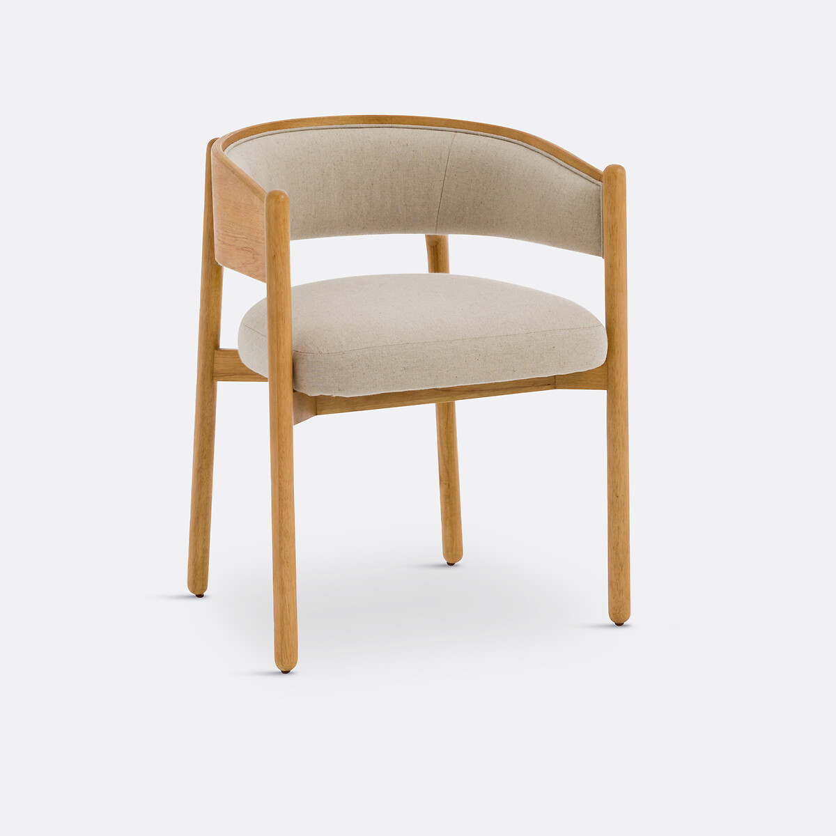 LA REDOUTE INTERIEURS<br>Mesa e poltrona em borracha e algodão/linho, Natesse
