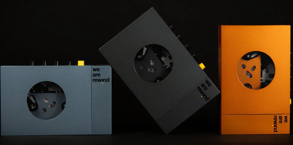 Lecteur cassette We Are Rewind Gris Platines cassette
