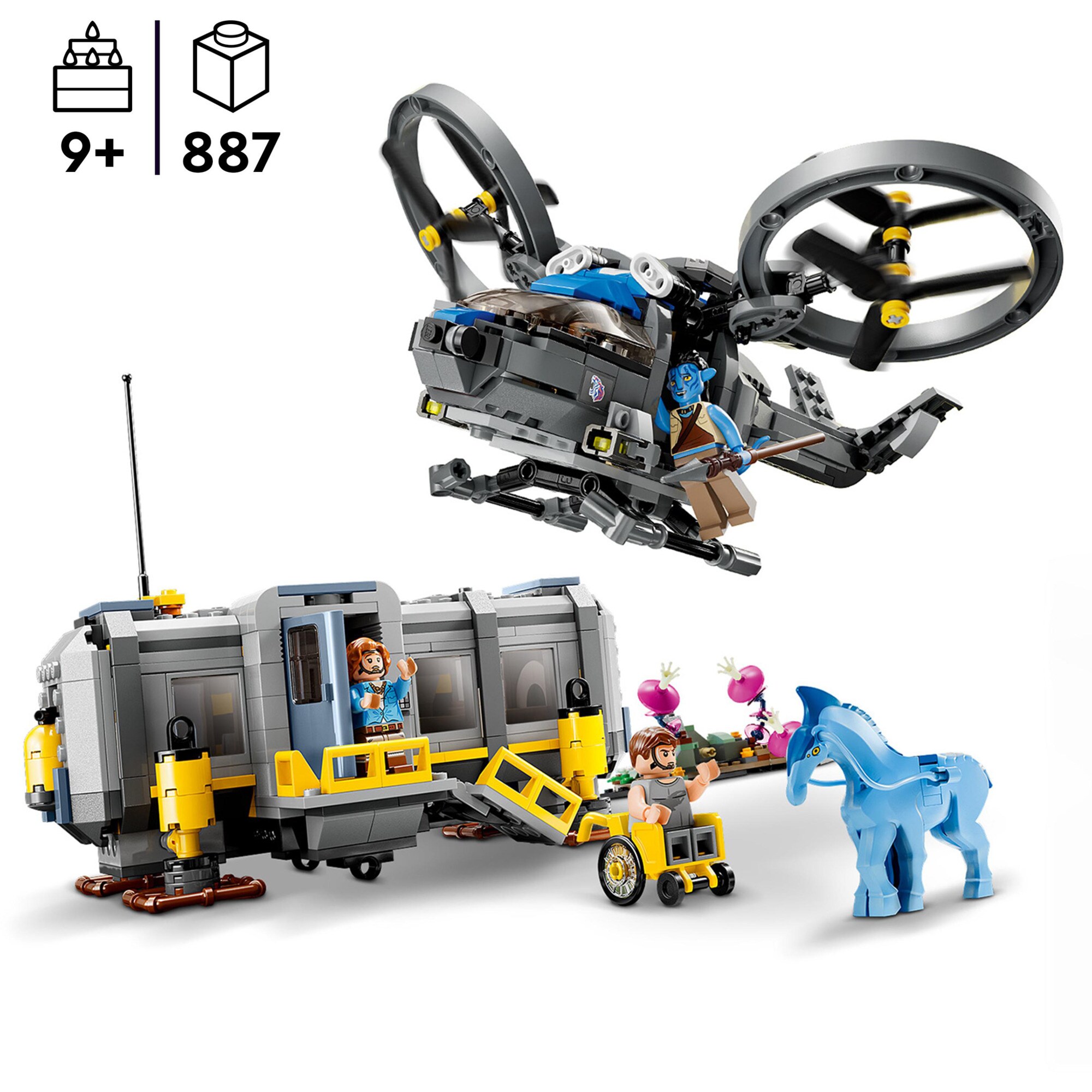 LEGO Konstruktionsspielzeug Avatar Schwebende Berge: Site 26 und RDA Samson