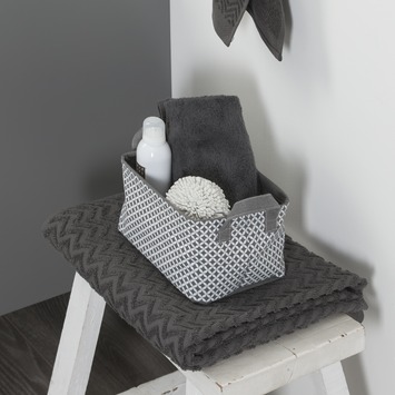 Sealskin Mandje Diamonds Grijs Vierkant