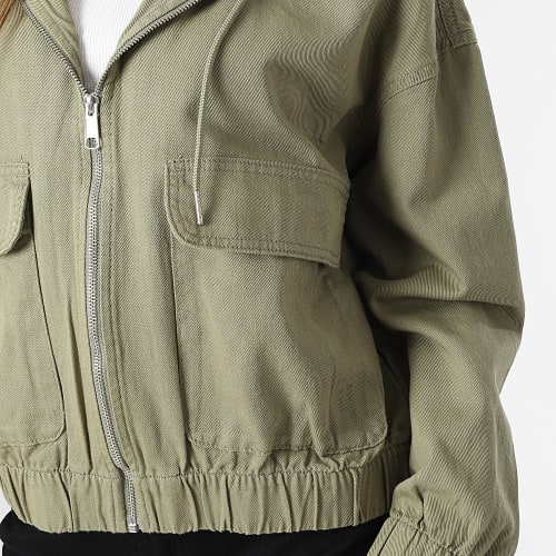 Veste Zippée Capuche Femme Kenzie Vert Kaki