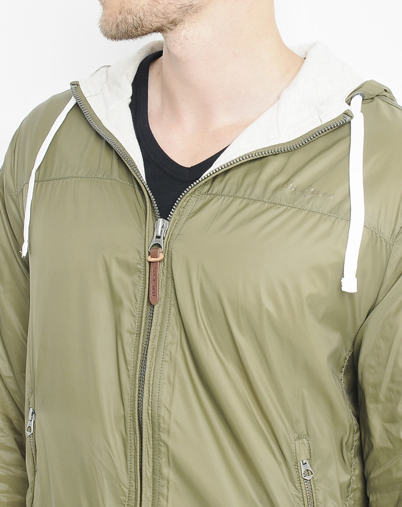 Pepe Jeans Blouson Nylon zippé  kaki
