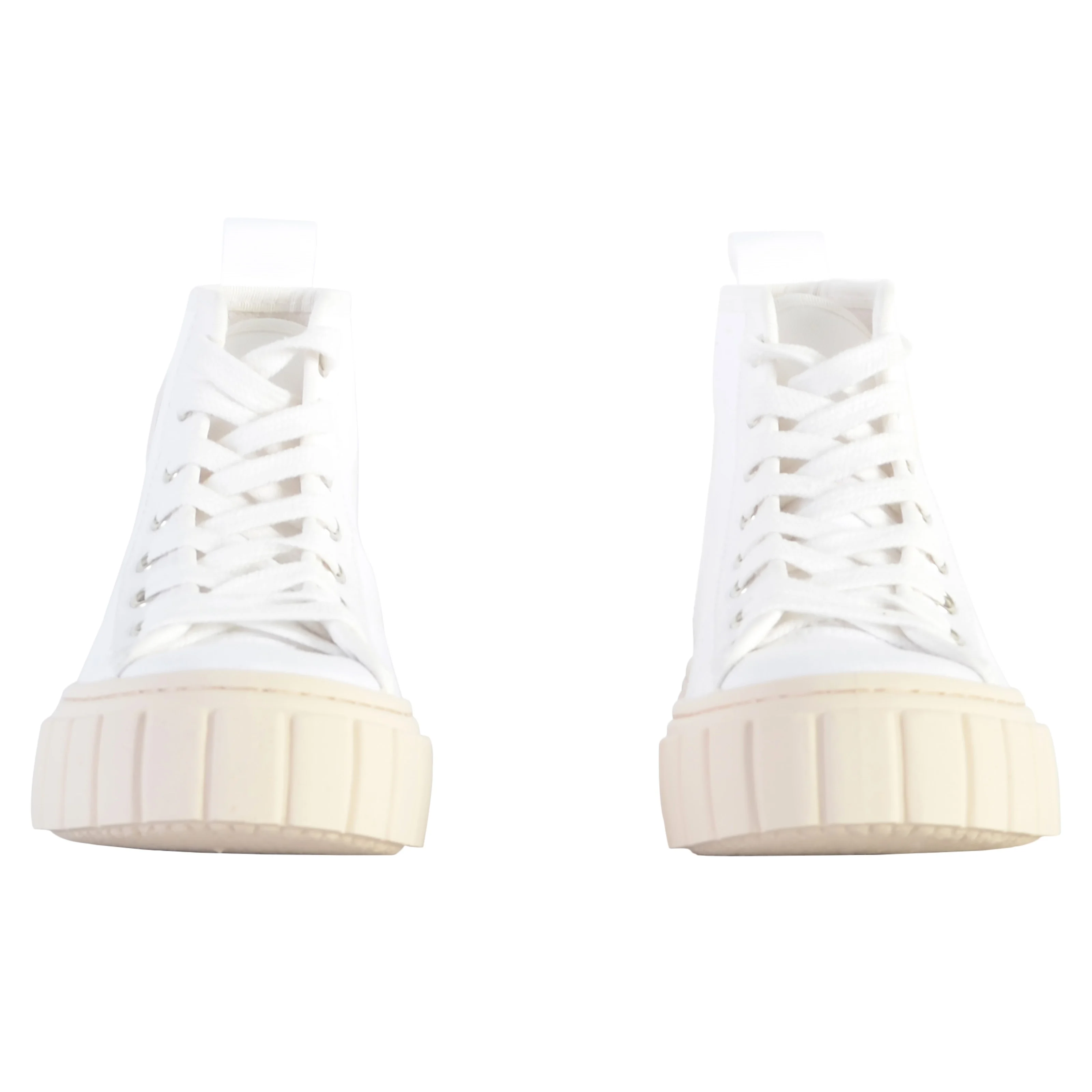 Basket à lacets montante | Blanc