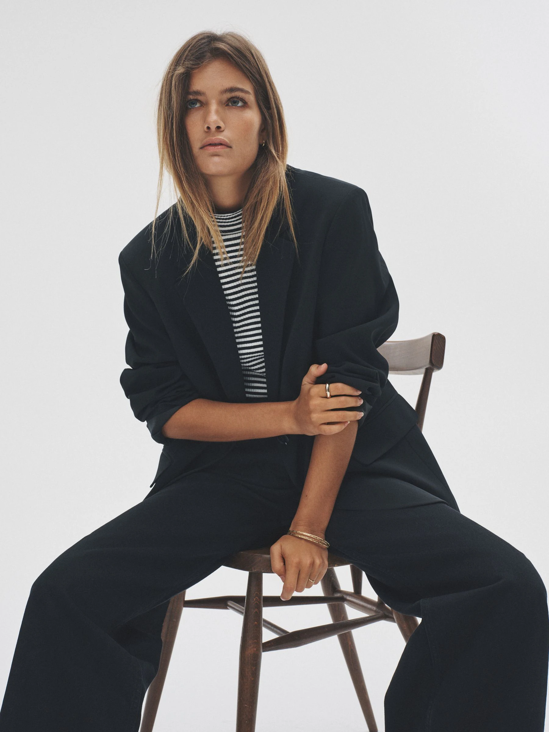 Zwart - The Set Single Breasted Blazer