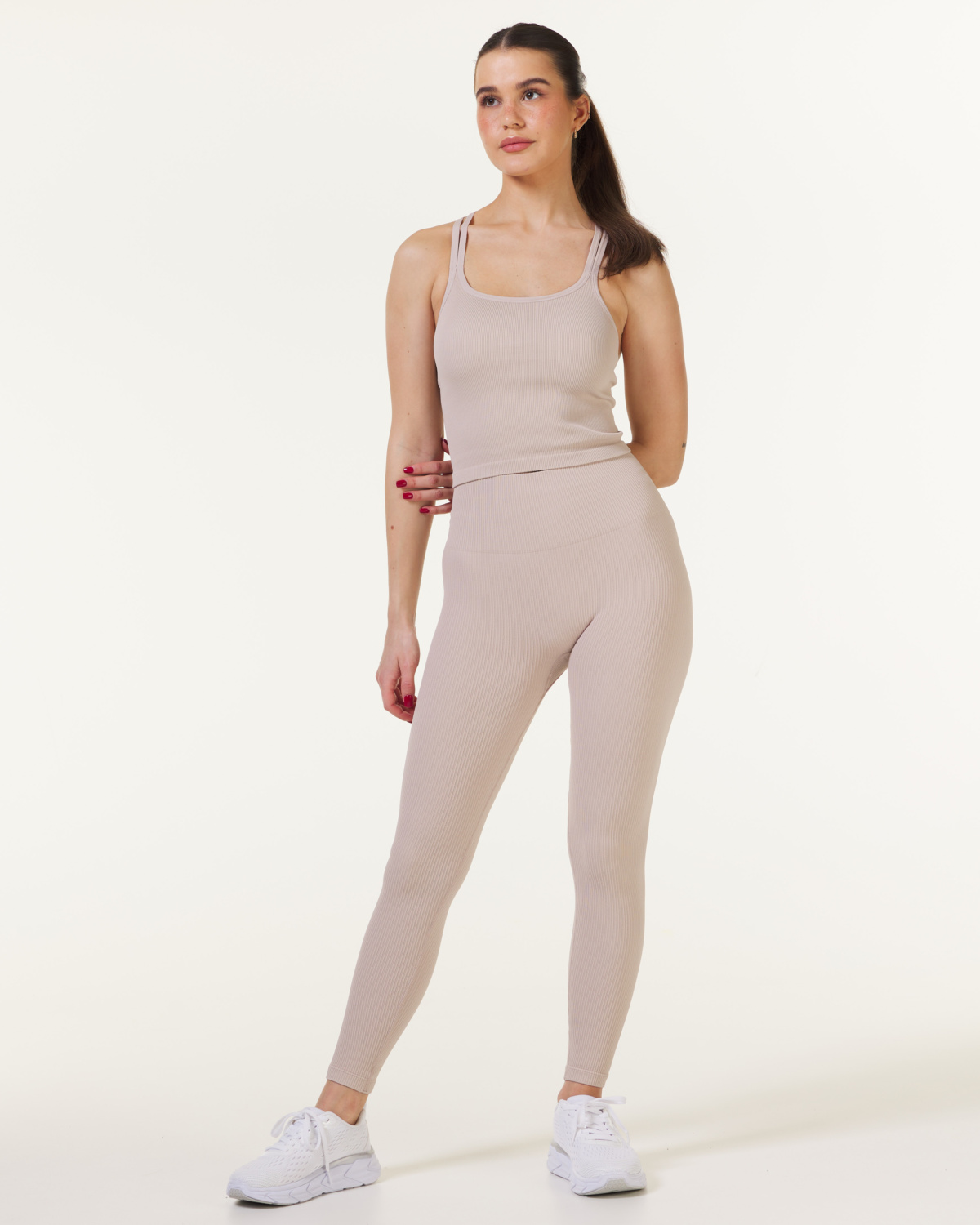 Bumpro Perfect Rib Tights Beige