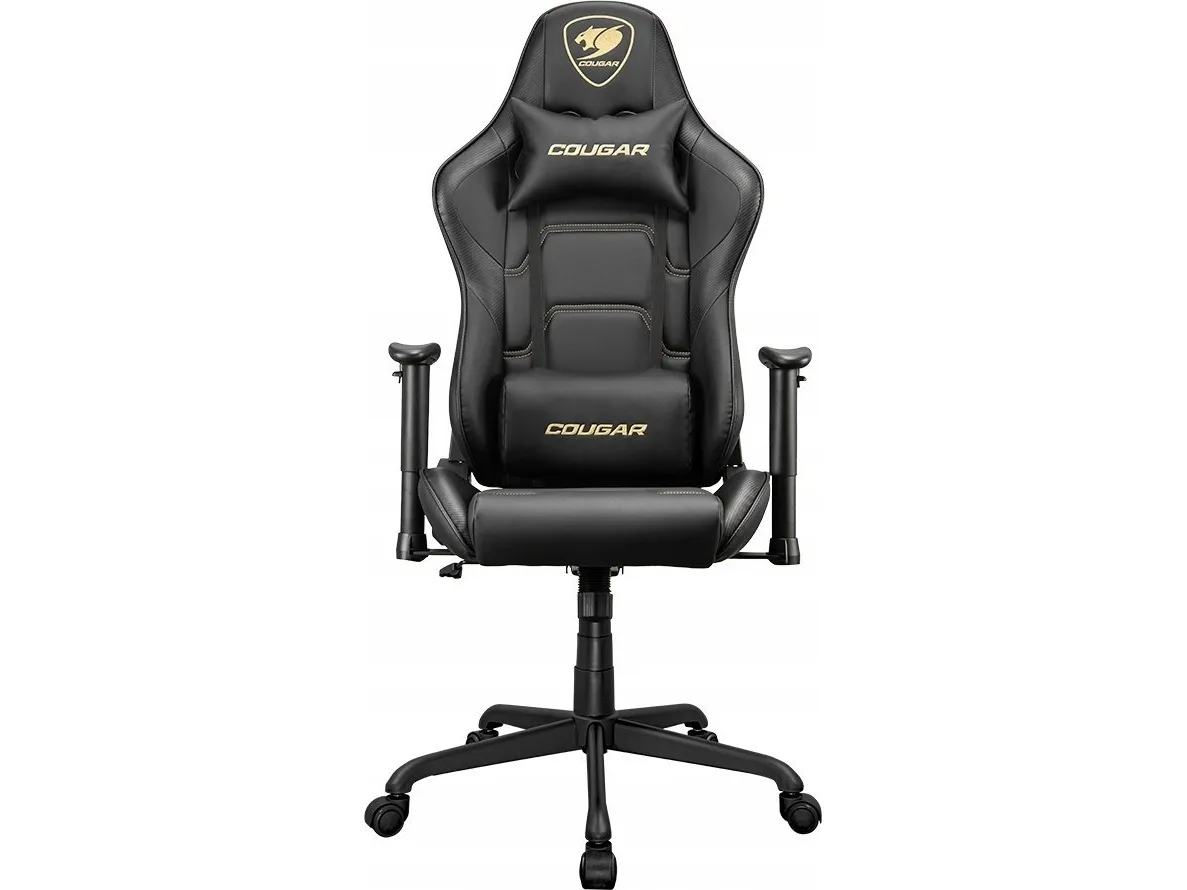 COUGAR Gaming Silla Armor Elite Royal, PC gamingstol, 120 kg, Polstret sæde, Polstret ryglæn, Sort, Stål