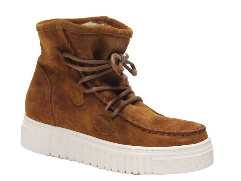 AQA Shoes A4857 Cognac