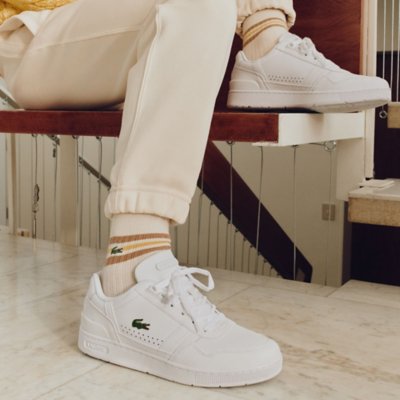 Chaussures de villes homme T-Clip en cuir LACOSTE