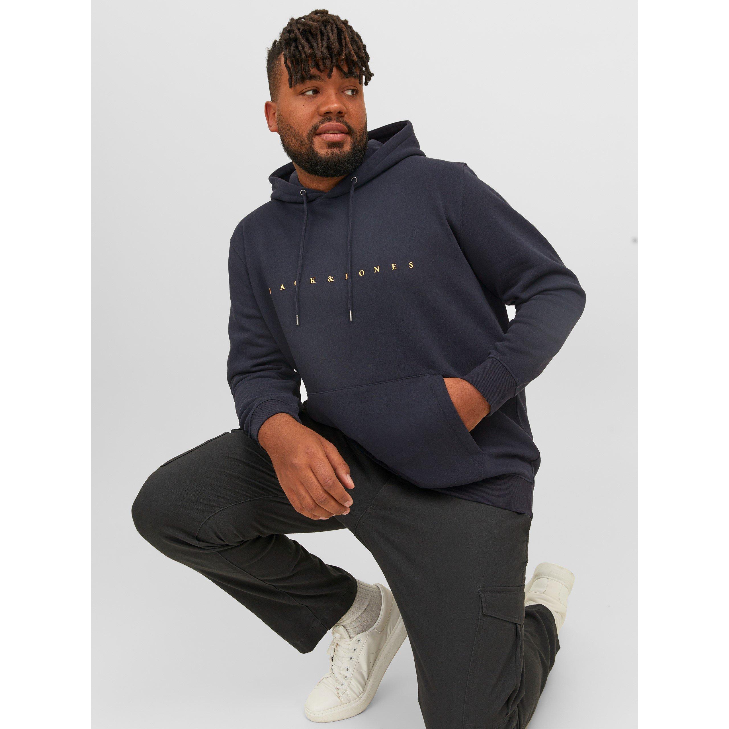 Jack and Jones Jack Star Sweat Hoodie Mens Plus Size