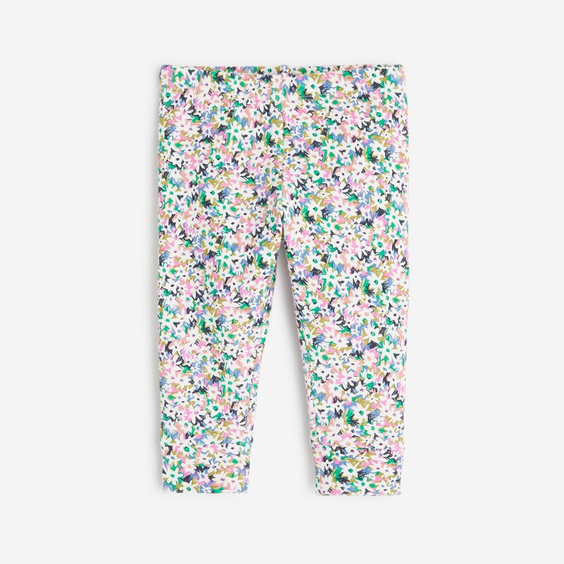 Leggings bébé fille semis fleuris blanc Catimini Blanc