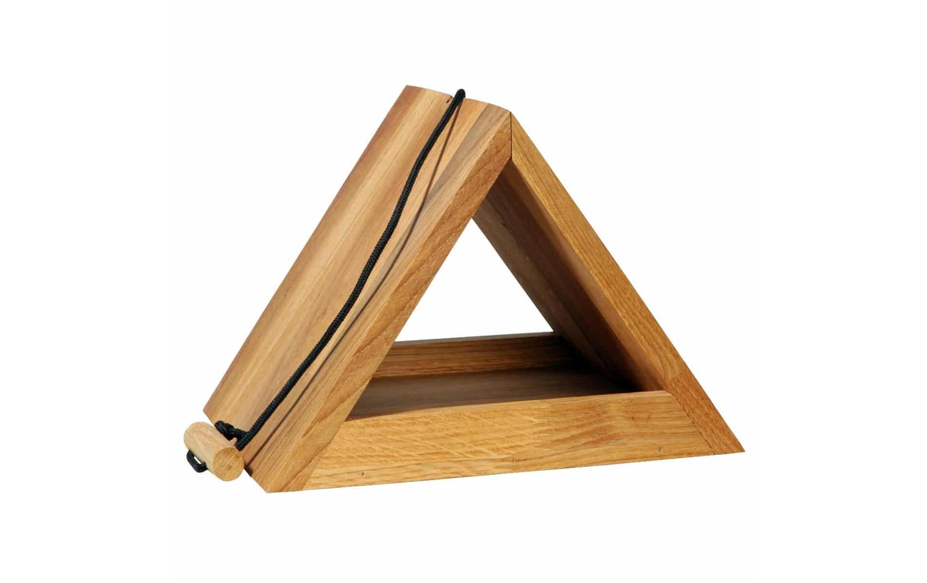 Futterspender Triangel, 26.5 x 19 x 19 cm, HolzFutterstation für Wildvögel