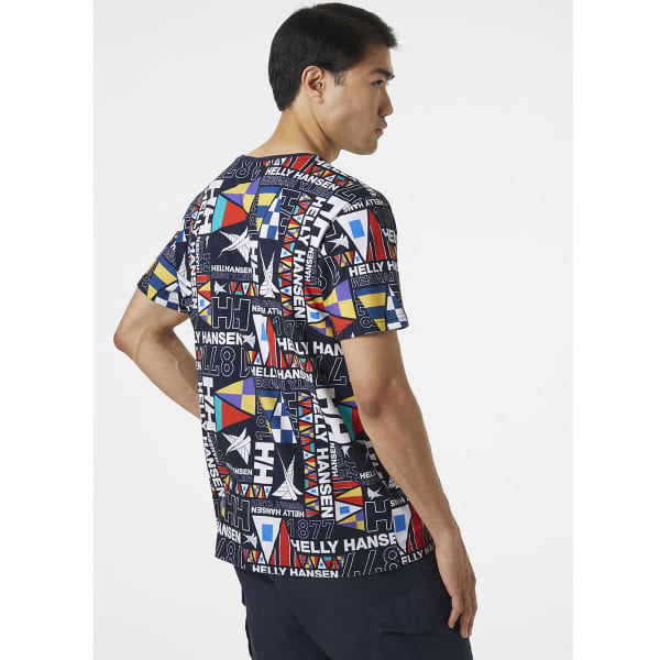T-shirt HELLY HANSEN NEWPORT T-SHIRT NAVY BURGEE AOP