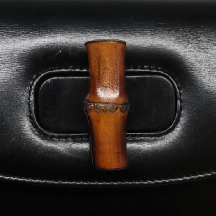 Gucci Vintage Gucci Bamboo Black