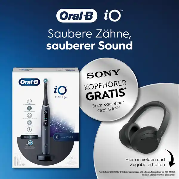 iO Series Elektrische Zahnbürste 8N Black Onyx