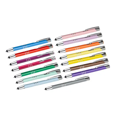 Livepac Office 15 Touchpen Kugelschreiber aus Metall / 15 verschiedene Farben