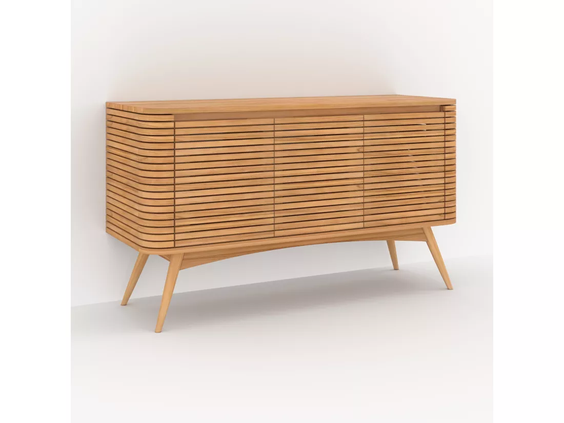 Meuble de salle de bain en bois de teck 140 cm - Auguste