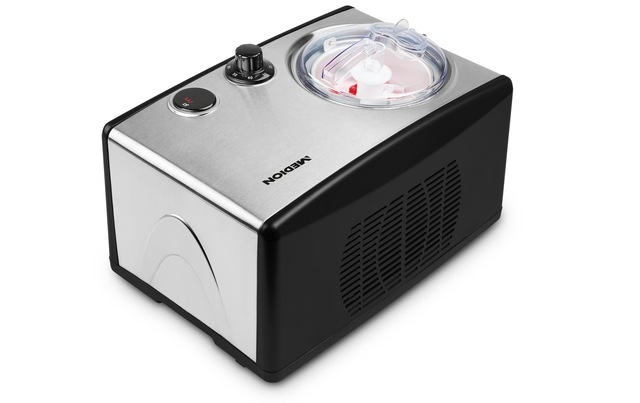 Medion® Eismaschine »MD 18387 1.5 l, Schwarz/Silber« 150 W