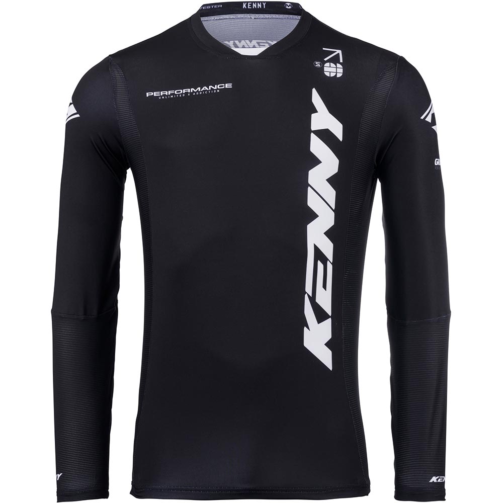 Kenny - Maillot Performance Solid Noir / Blanc