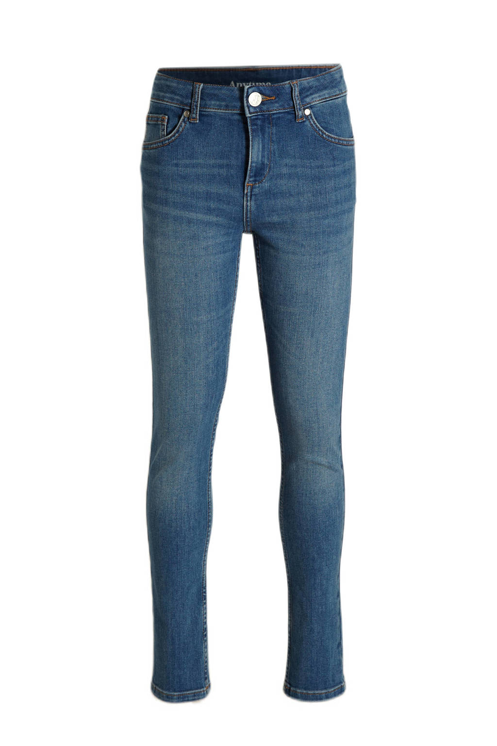 anytime slim fit jeans blauw