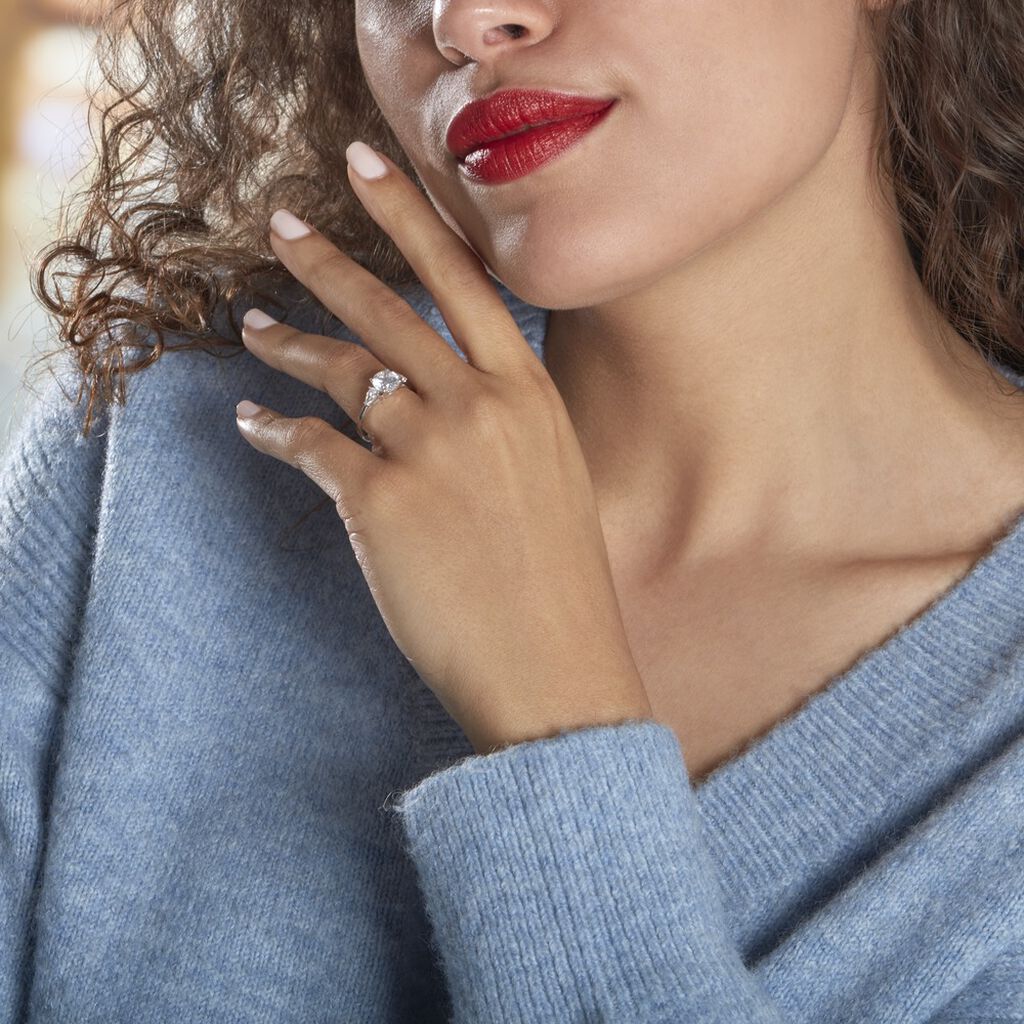 Bague Giana Or Blanc Oxyde De Zirconium
