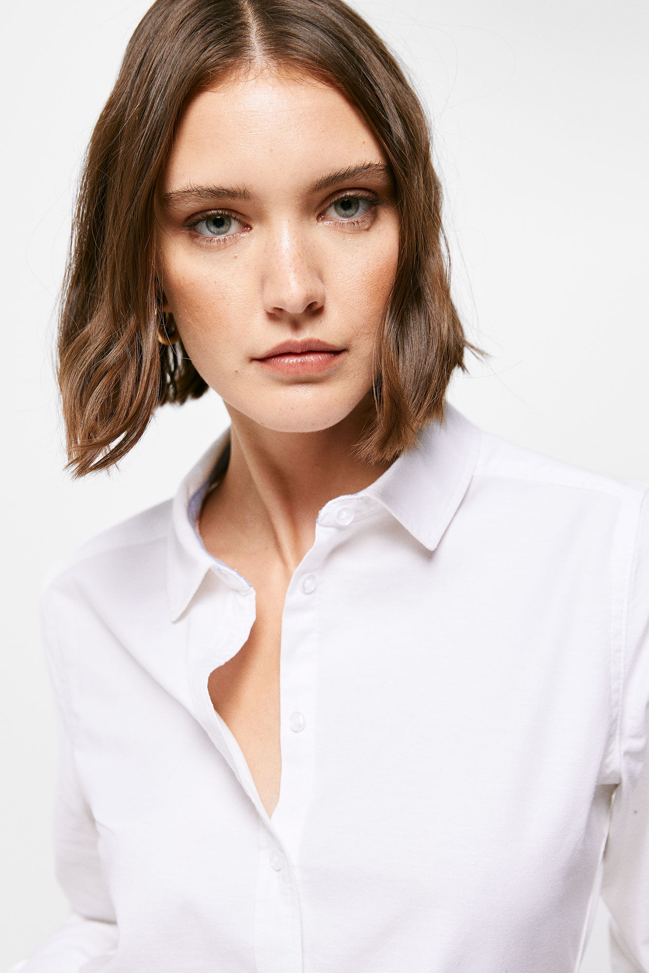 Camisa Oxford de Algodão