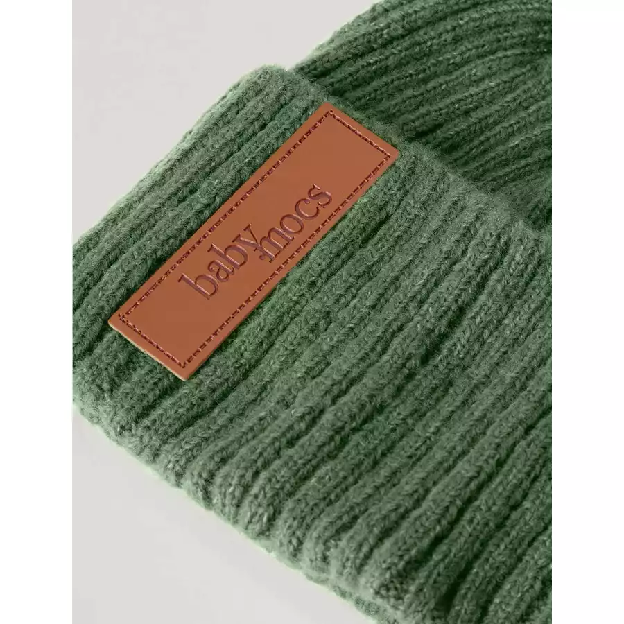 BabyMocs Mütze Vegan grün