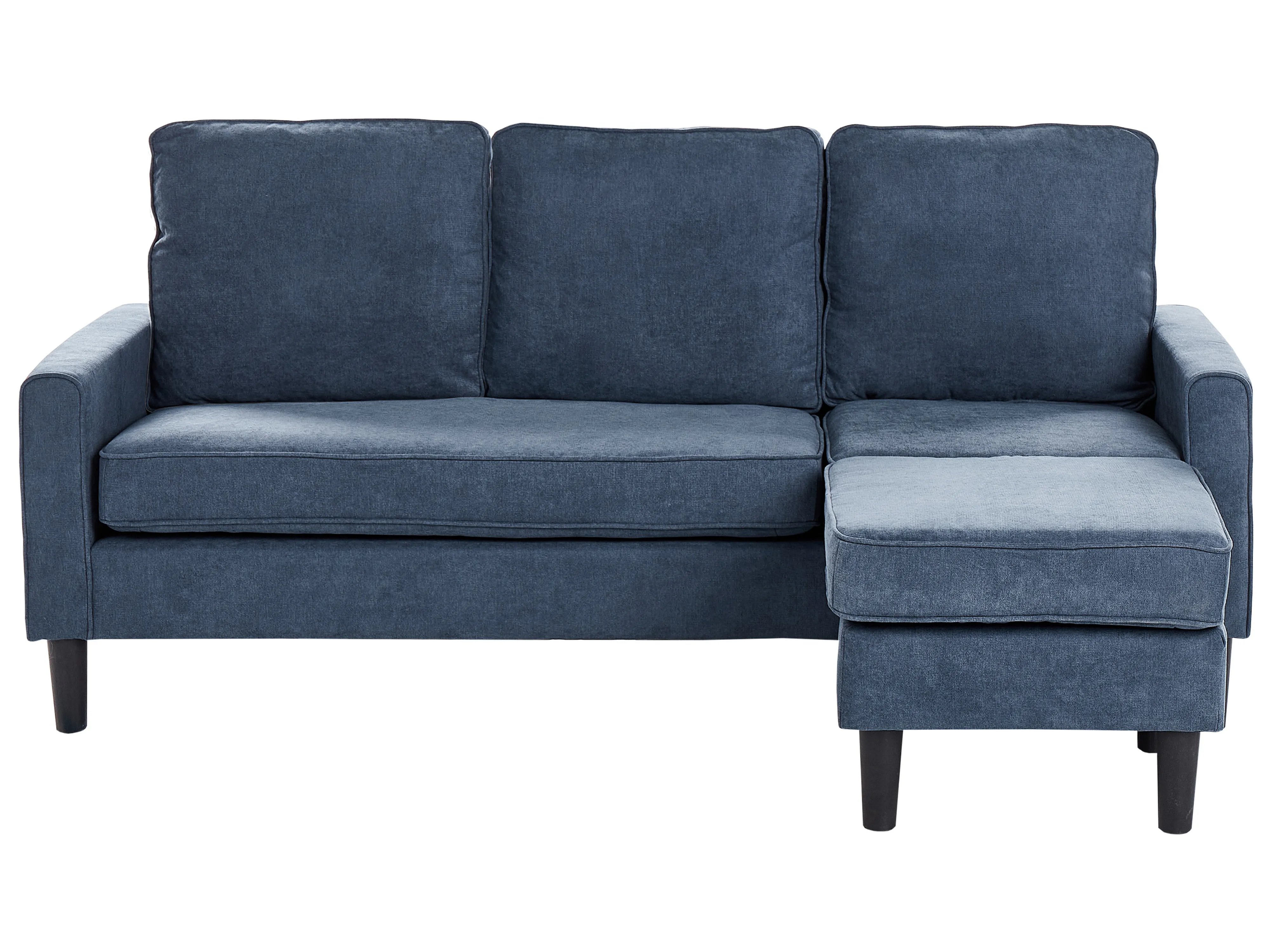 Bank 3-zits AVESTA Stof Donkerblauw met ottomaan