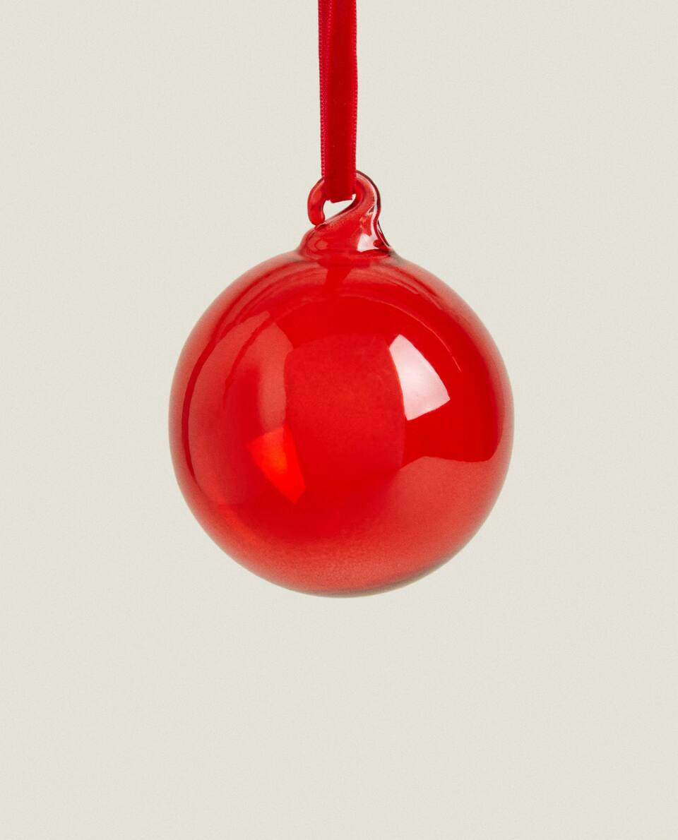 Enfeite de Natal de Vidro Liso