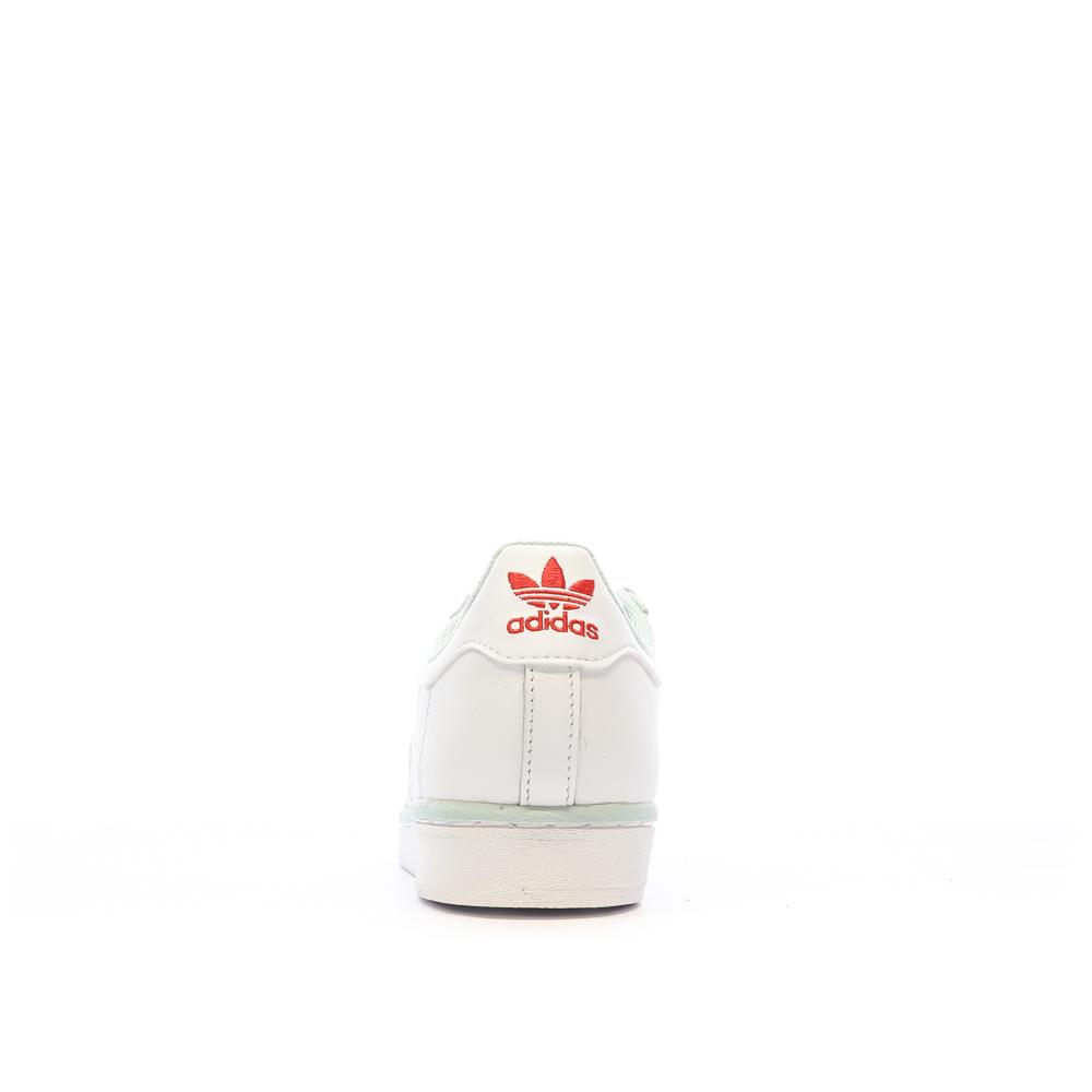 Adidas Baskets Blanches/Gris Femme Adidas Superstar J