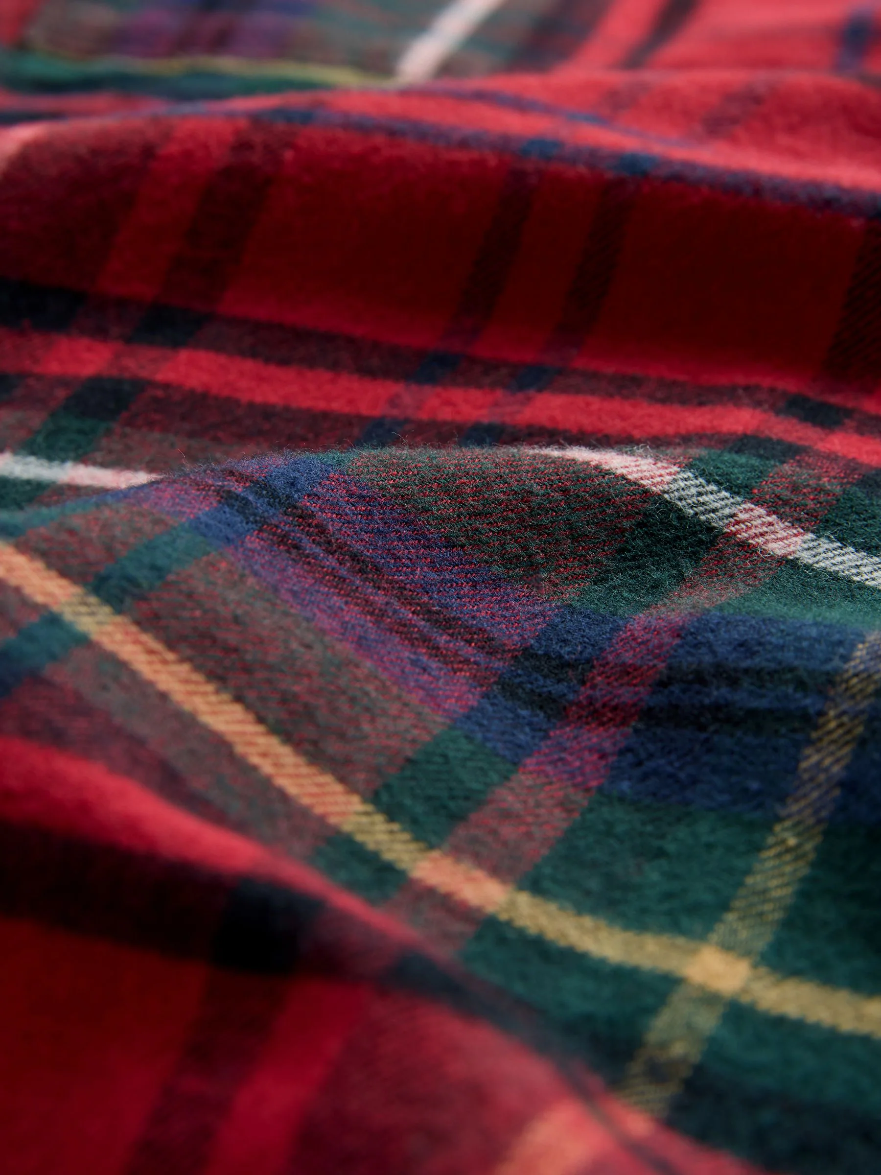 The Set 2 Pack Check Flannel Button Through Pyjamas
