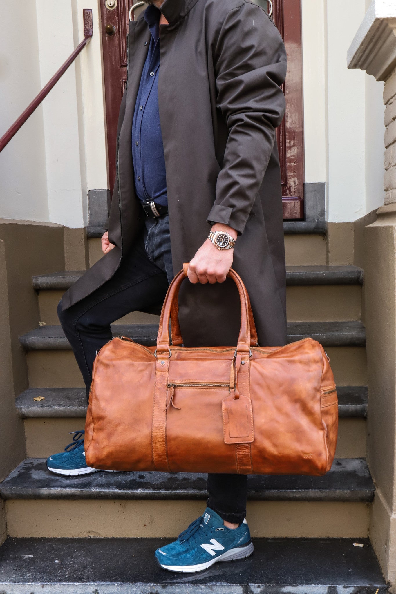 Weekendtas 'Ruben' cognac Cognac