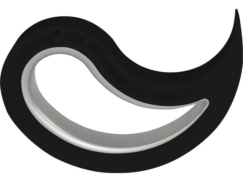 Mediashop Türsicherung 10 x 5.5 x 2 cm, Schwarz Tür- und Fensterstopper