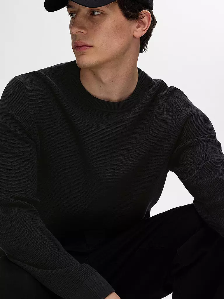 SELECTED Pullover SLHROSS schwarz