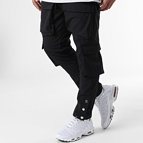 Ensemble Tee Shirt Poche Et Pantalon Jogging LL603 Gris Noir