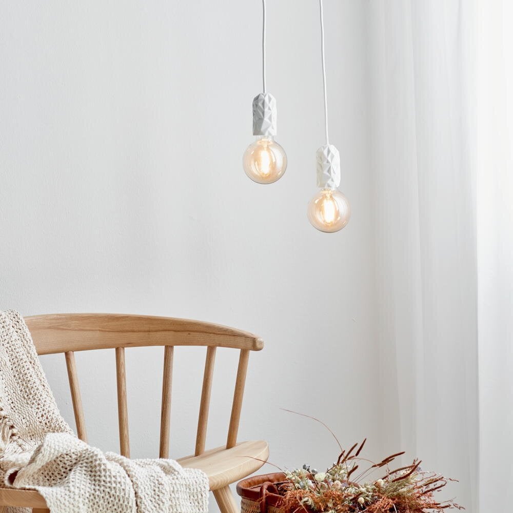 Hanglamp in wit E27