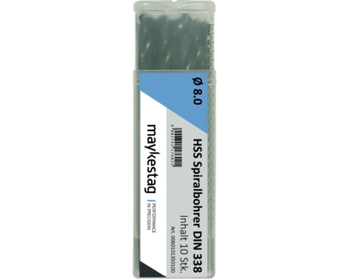 HSS spiraalboor Alpen Ø 1 mm1 DIN 338 RN, 10 stuks