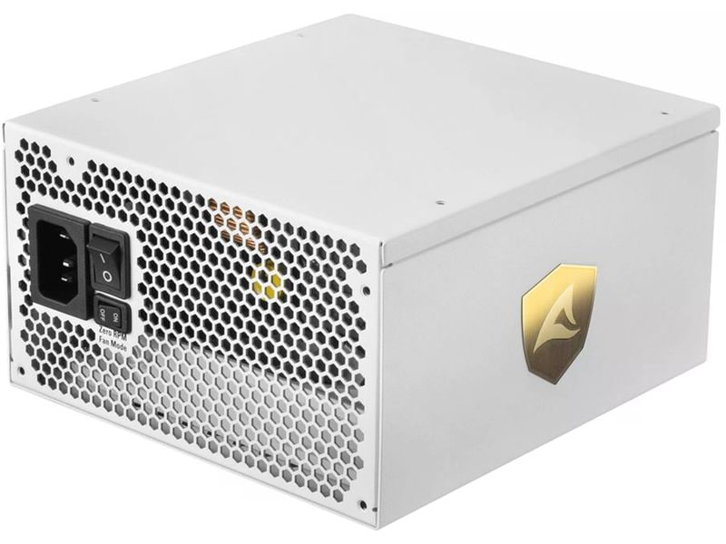 Sharkoon Netzteil Rebel P30 Gold 1000 W, Weiss Vollmodulares Netzteil mit 135-Millimeter-Lüfter