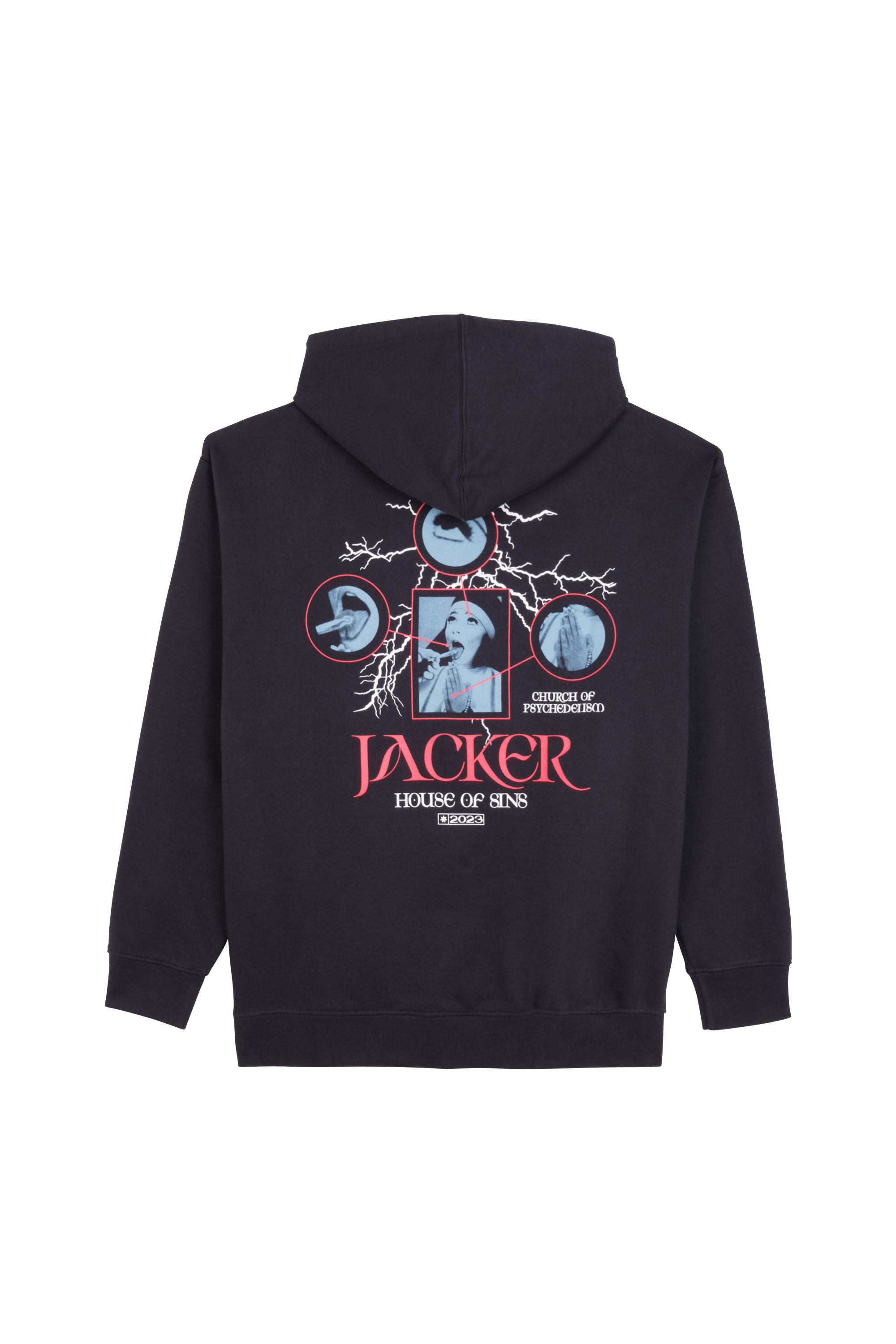 JACKER Hoodie HOUSE OF SINS Bleu