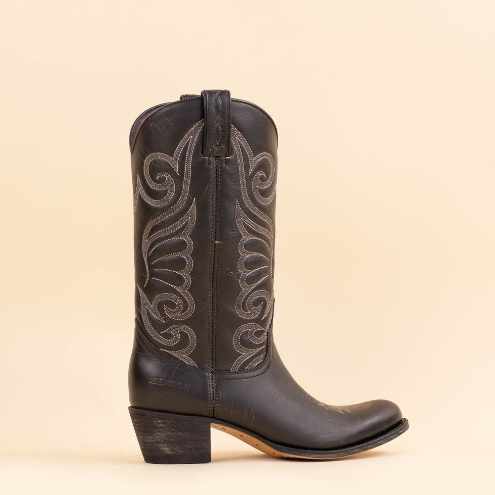 Sendra 11627 Raspado Negro Laarzen
