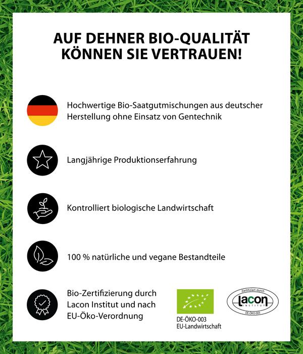 Dehner Bio Saatgut Spiel- und Sportrasen, 500