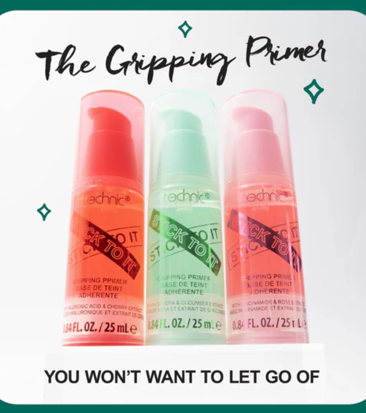 Technic Cosmetics - Primer de Maquiagem Stick to it - Green