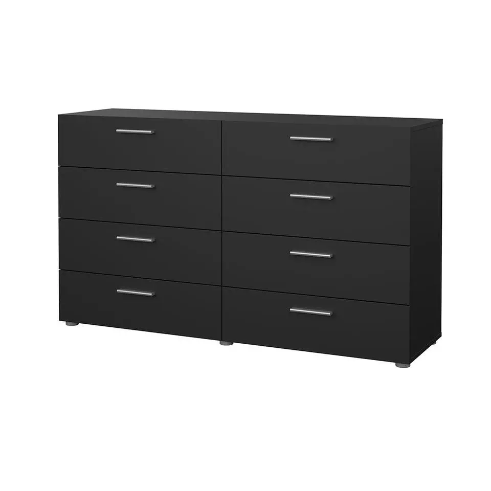 Hioshop Pepe kommode 8 lades matzwart