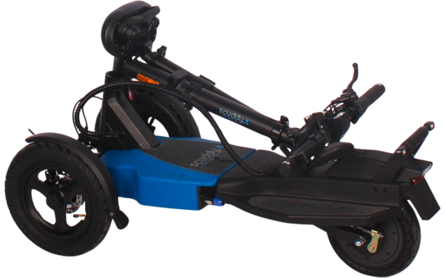 Scuddy Slim V4 eScooter Elektro-Faltroller, Roller mit Sitz